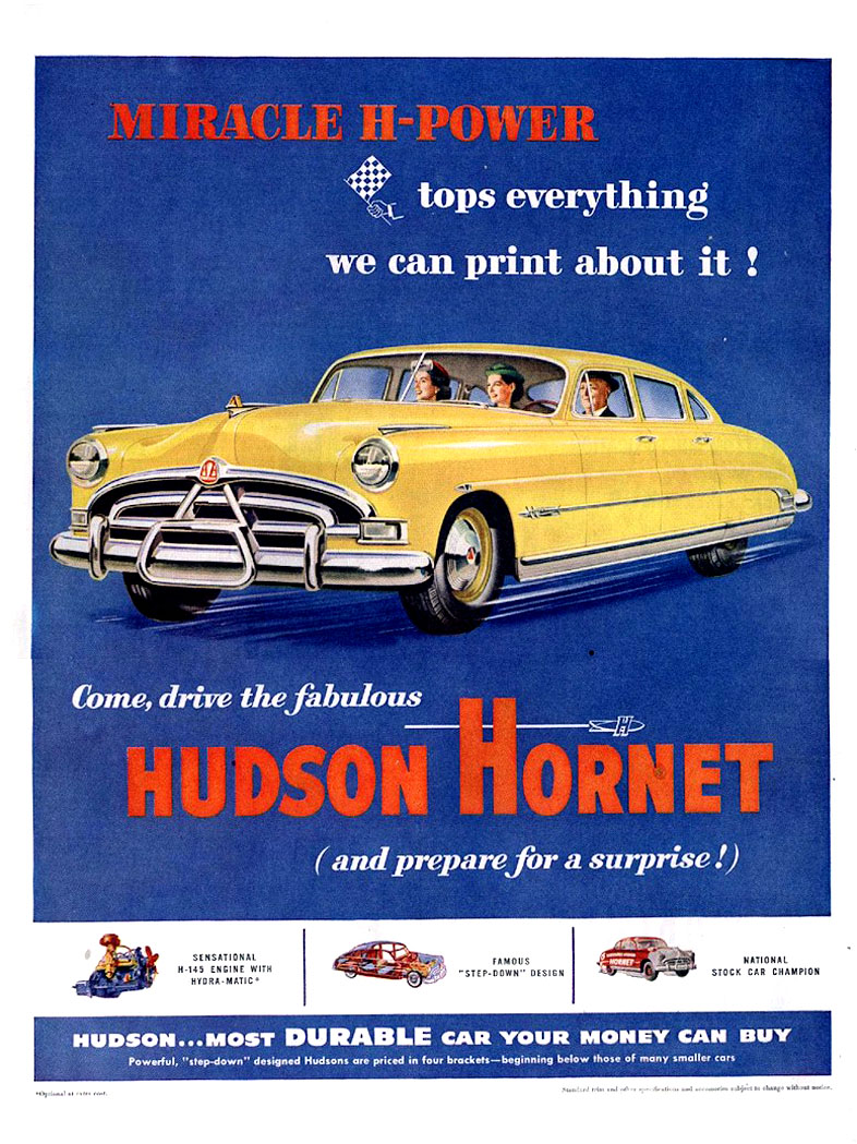 1951 Hudson Auto Advertising